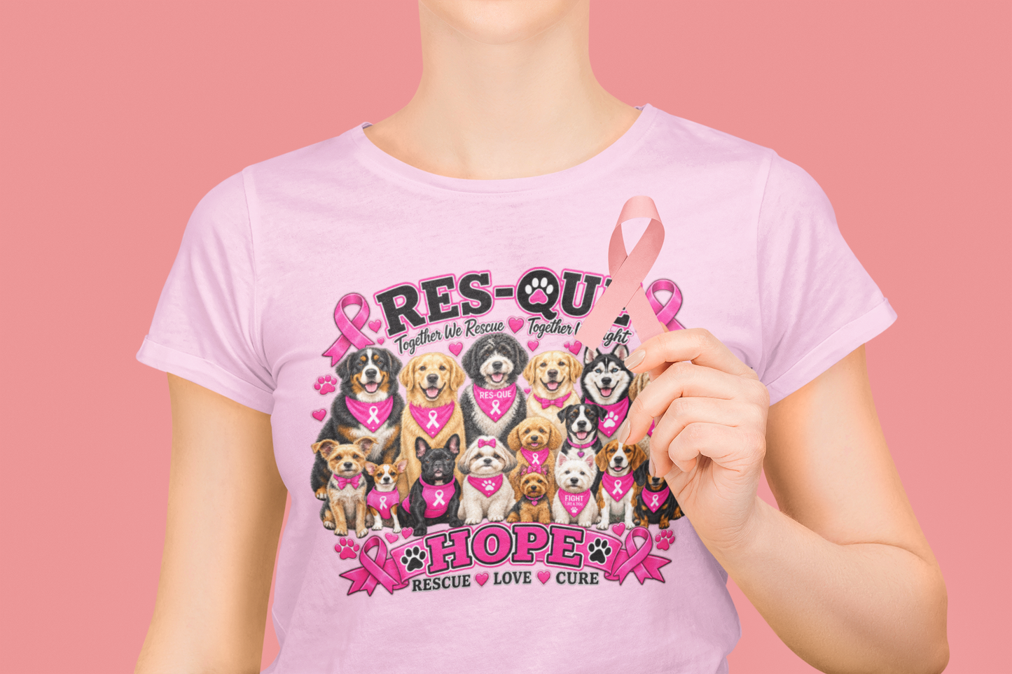 Res-Que Breast Cancer Awareness Tee