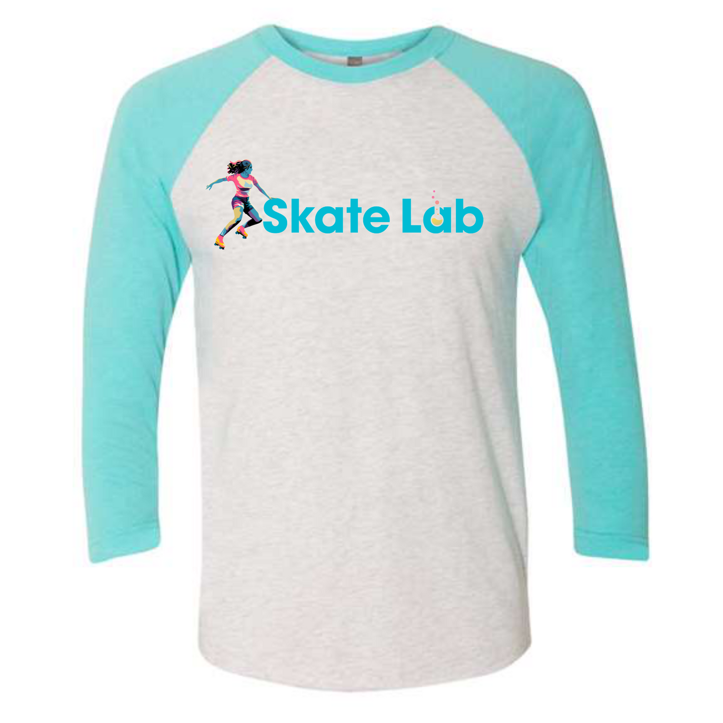 Skate Lab Unisex Triblend Raglan Tee – 3 Colors & 3 Designs - Ruff Life Rescue Wear
