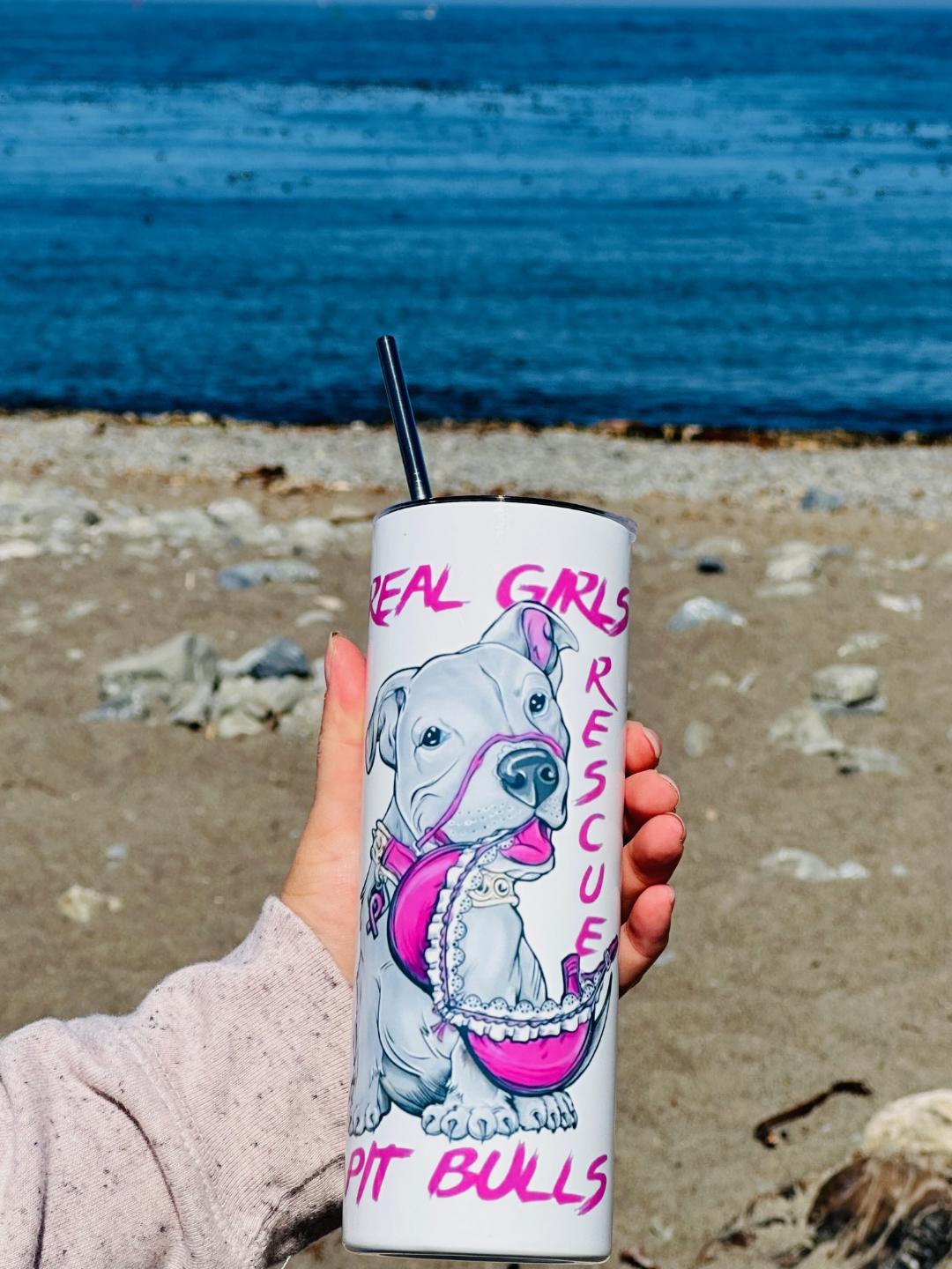 Breast Cancer Awareness Skinny Tumbler and Straw