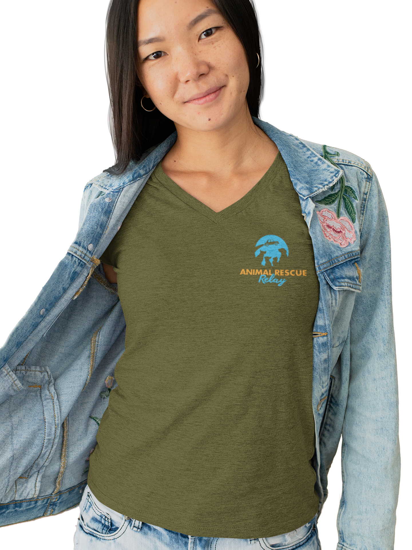 Animal Rescue Relay V Neck (Available in several colors) - Ruff Life Rescue Wear