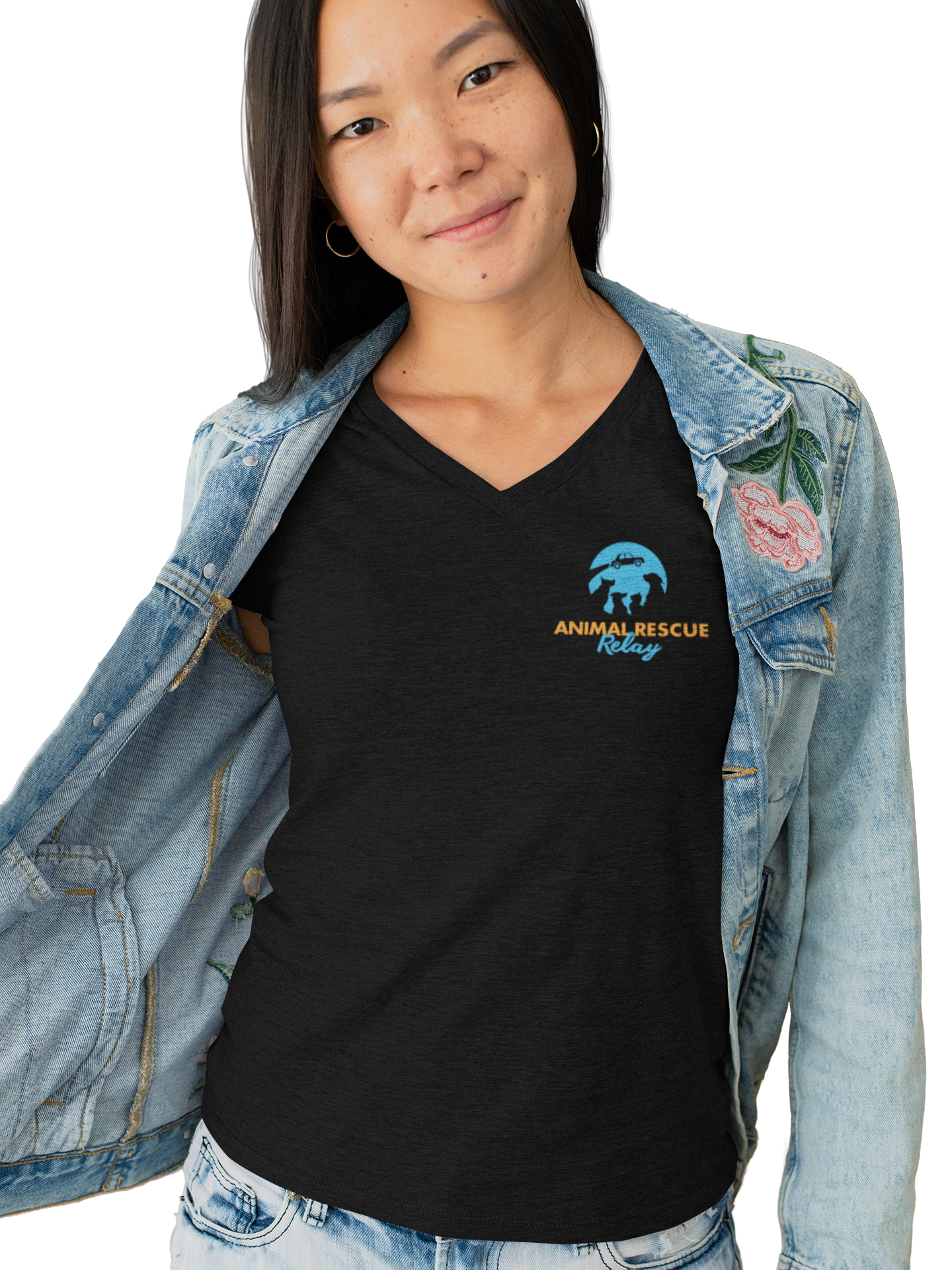 Animal Rescue Relay V Neck (Available in several colors) - Ruff Life Rescue Wear