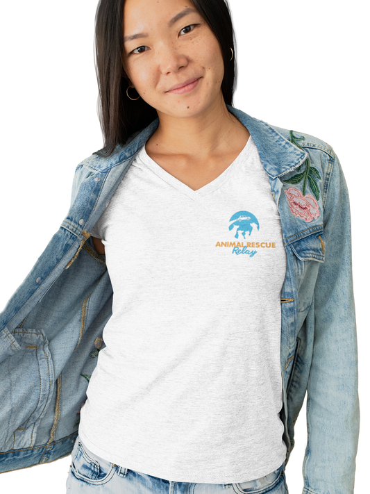 Animal Rescue Relay V Neck (Available in several colors) - Ruff Life Rescue Wear