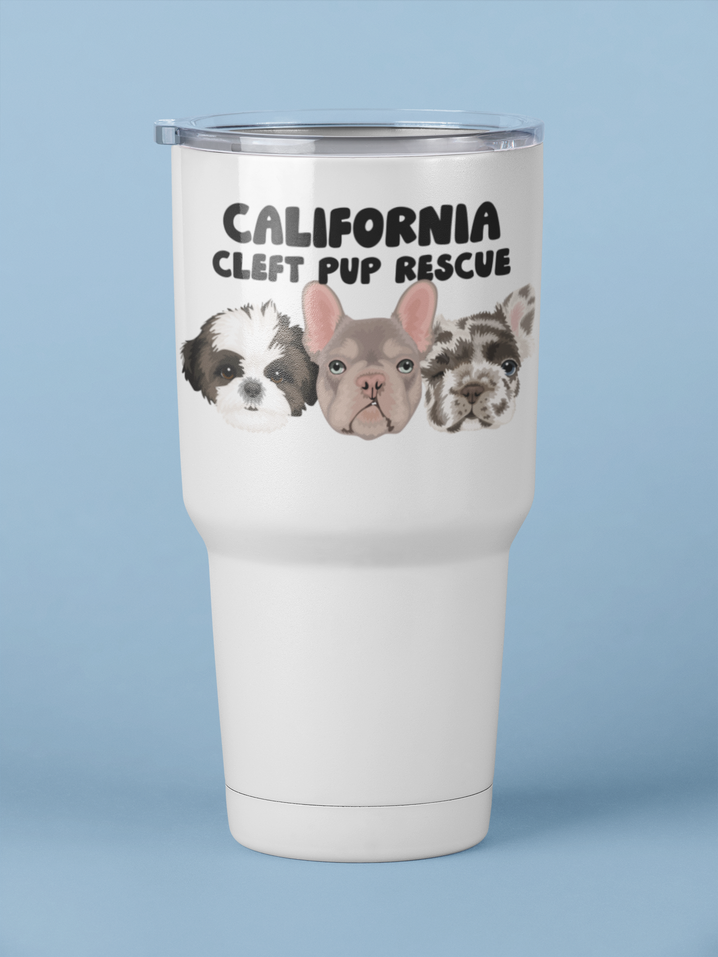 Cleft Pup Rescue 30oz Tumblers - Ruff Life Rescue Wear