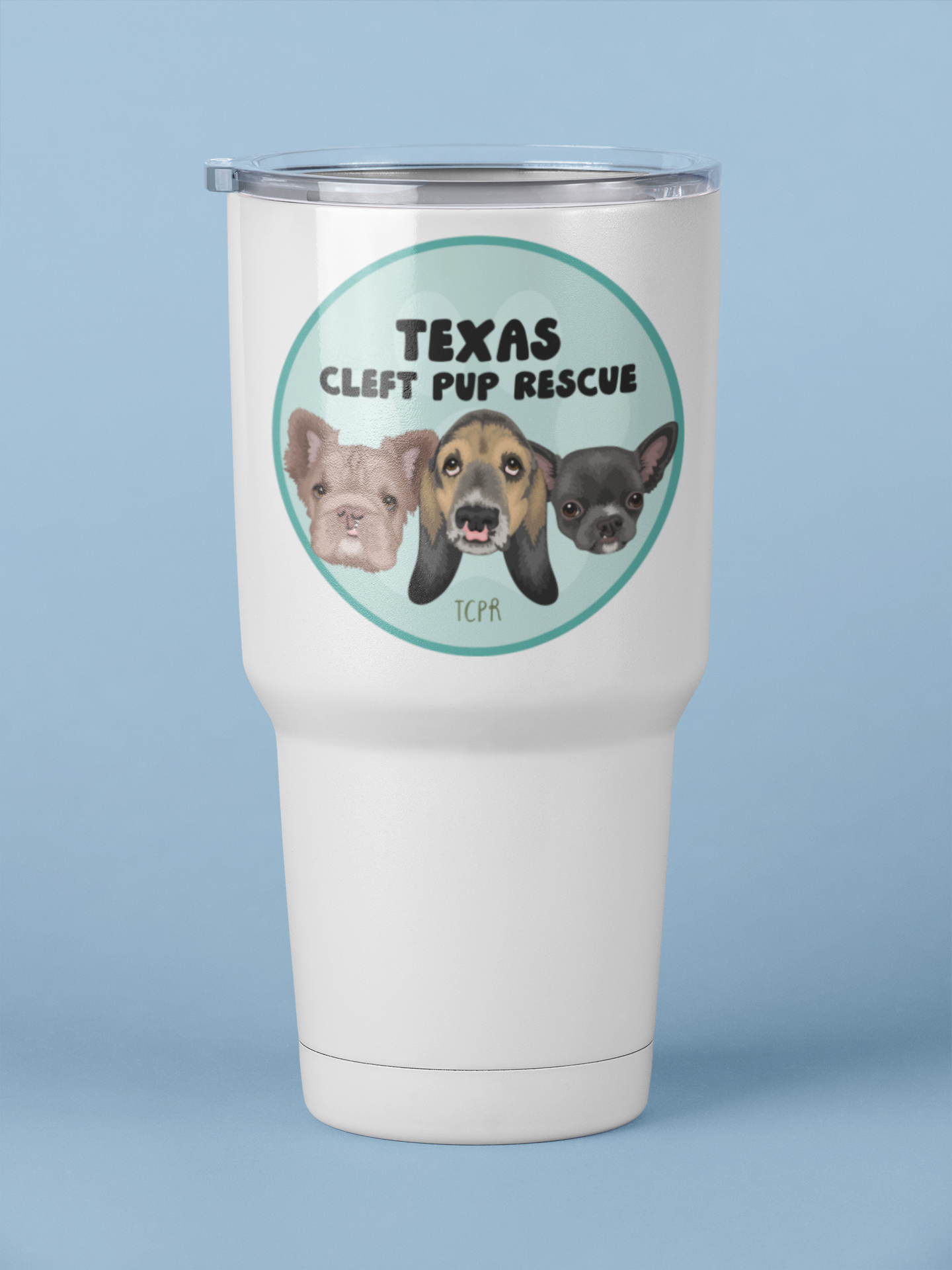 Cleft Pup Rescue 30oz Tumblers - Ruff Life Rescue Wear