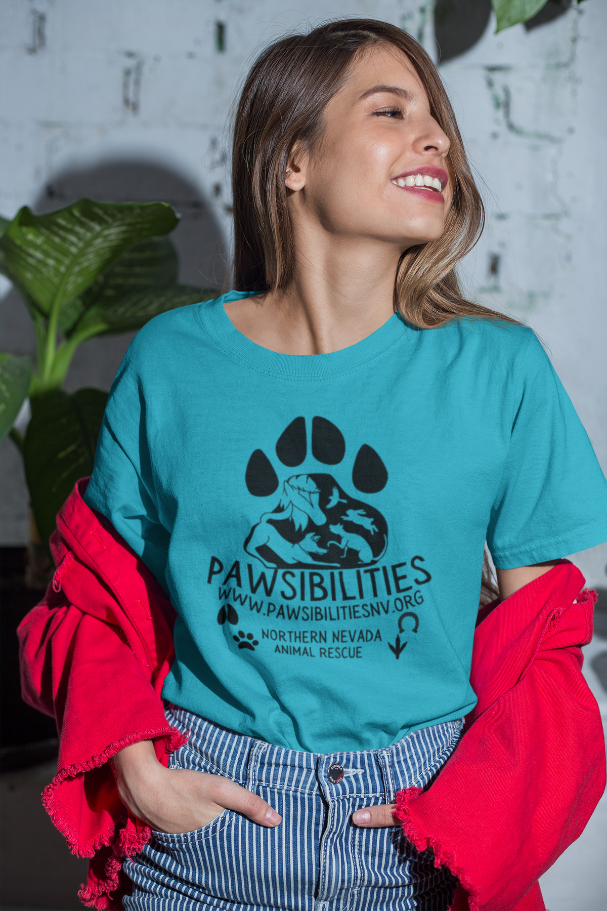 New Logo Paws Tee (available in several colors)