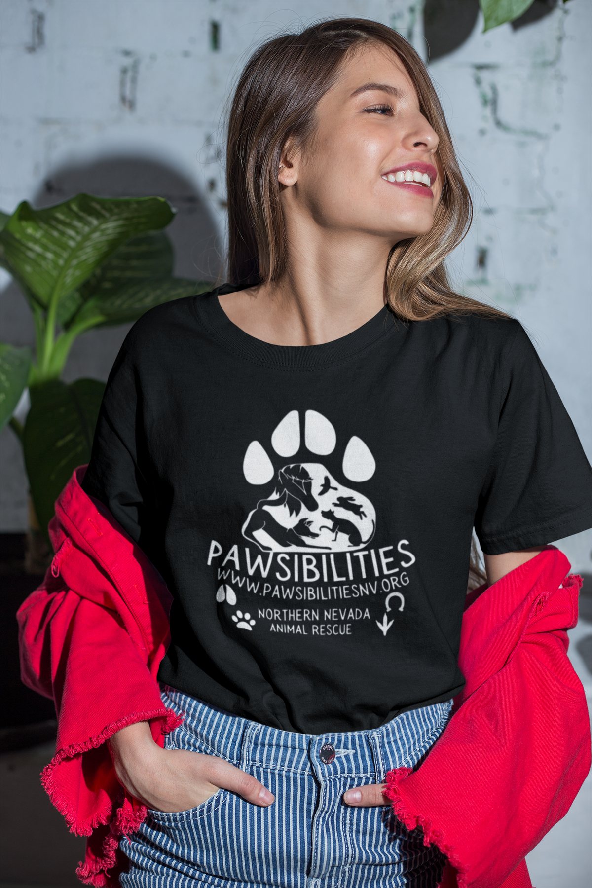 New Logo Paws Tee (available in several colors) - Ruff Life Rescue Wear