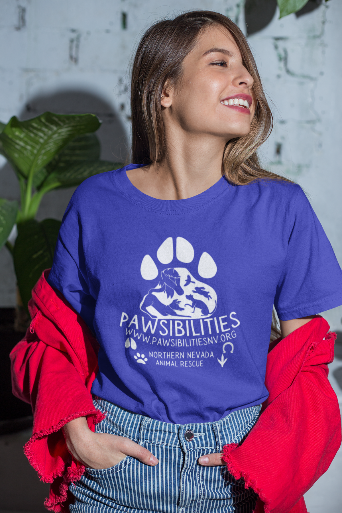 New Logo Paws Tee (available in several colors) - Ruff Life Rescue Wear