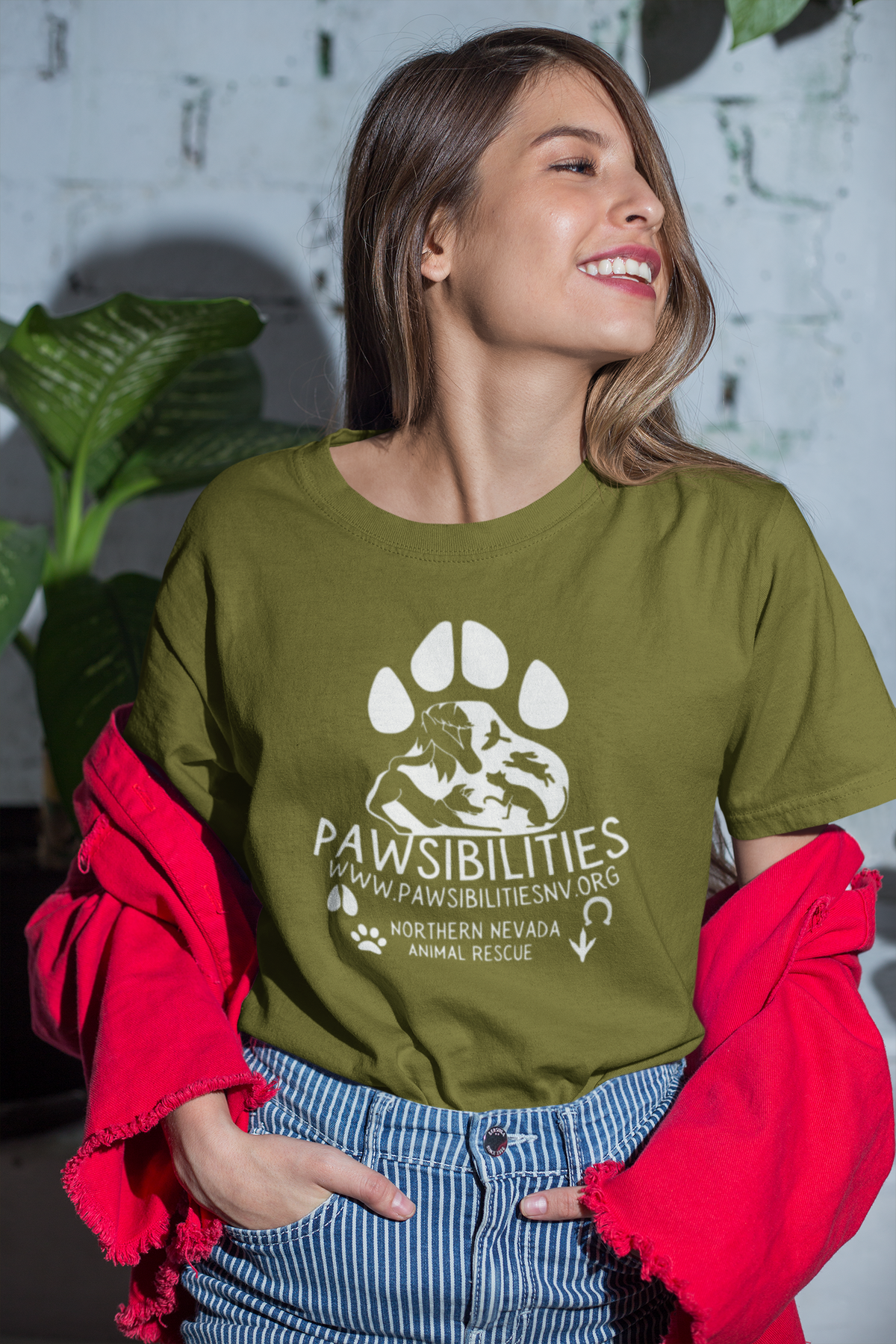 New Logo Paws Tee (available in several colors) - Ruff Life Rescue Wear