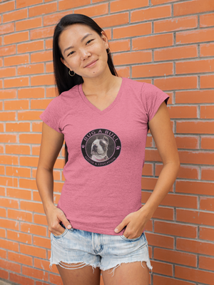 Bug A Bull Ladies Triblend Relaxed V-Neck (Available in several colors)