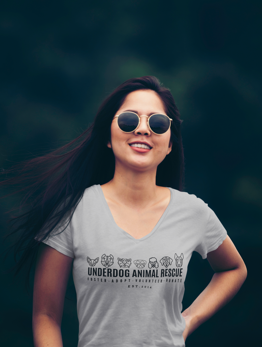 Adopt Relaxed V-Neck (available in several colors) - Ruff Life Rescue Wear