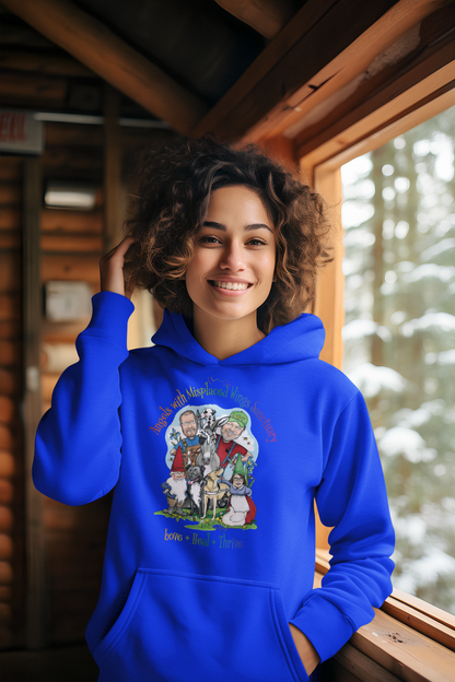 Angels With Misplaced Wings Pull Over Fleece Hoodie (available in several colors) - Ruff Life Rescue Wear