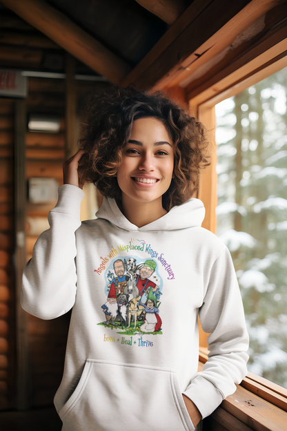 Angels With Misplaced Wings Pull Over Fleece Hoodie (available in several colors) - Ruff Life Rescue Wear