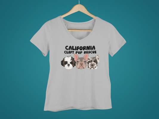 CCPR Ladies V-Neck T-Shirt (several colors available) - Ruff Life Rescue Wear