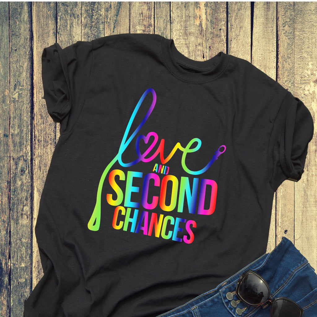 Love and Second Chances Pride Unisex Tee - Ruff Life Rescue Wear