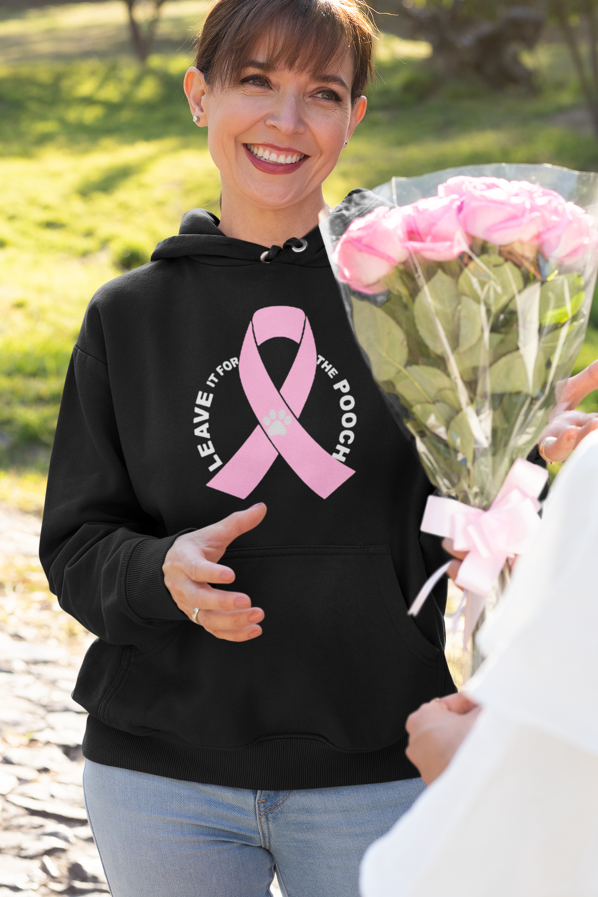 Cancer Awareness Leave It For The Pooch Pullover Hoodie - Ruff Life Rescue Wear