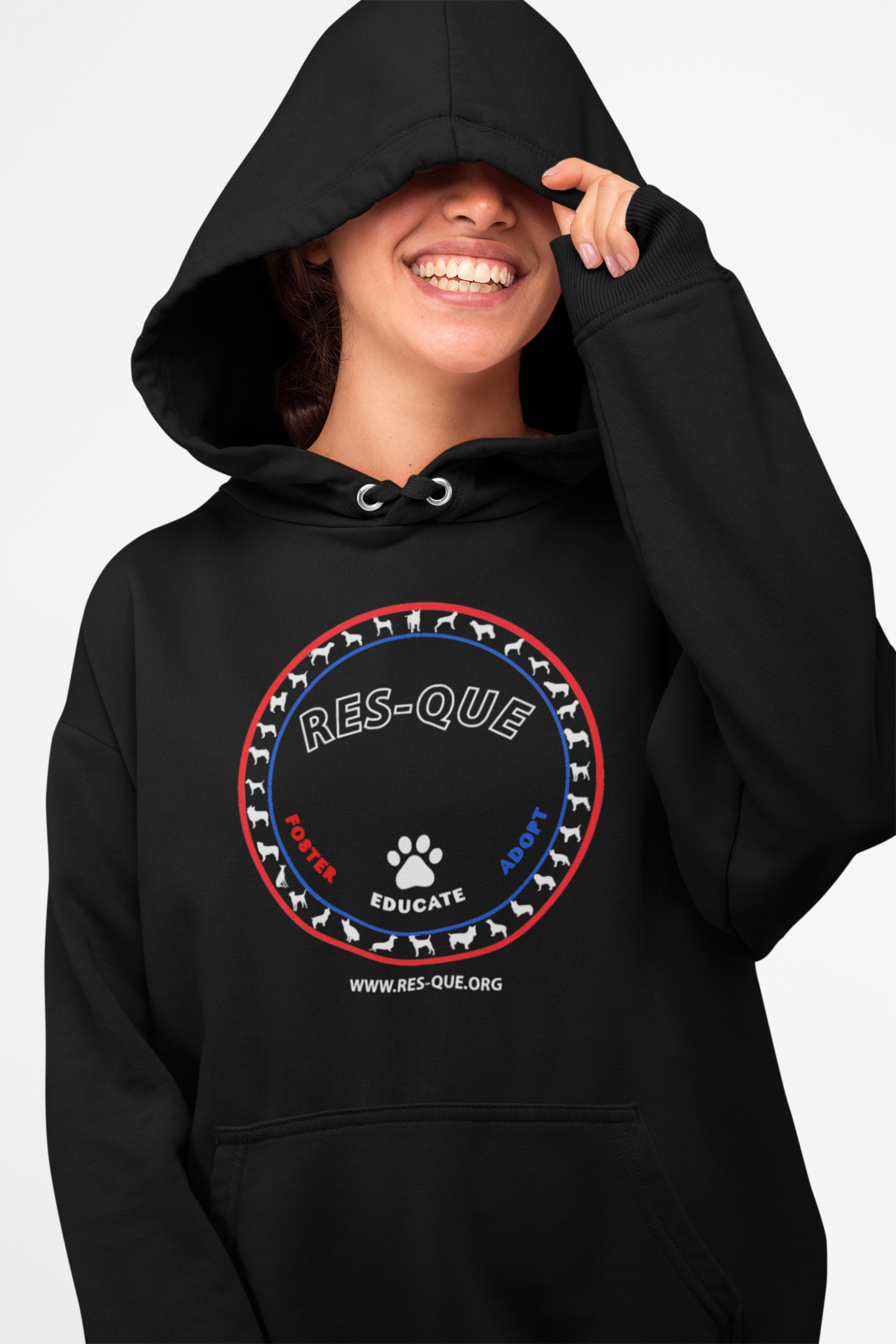 Patriotic Res-que  Pullover Hoodie - Ruff Life Rescue Wear