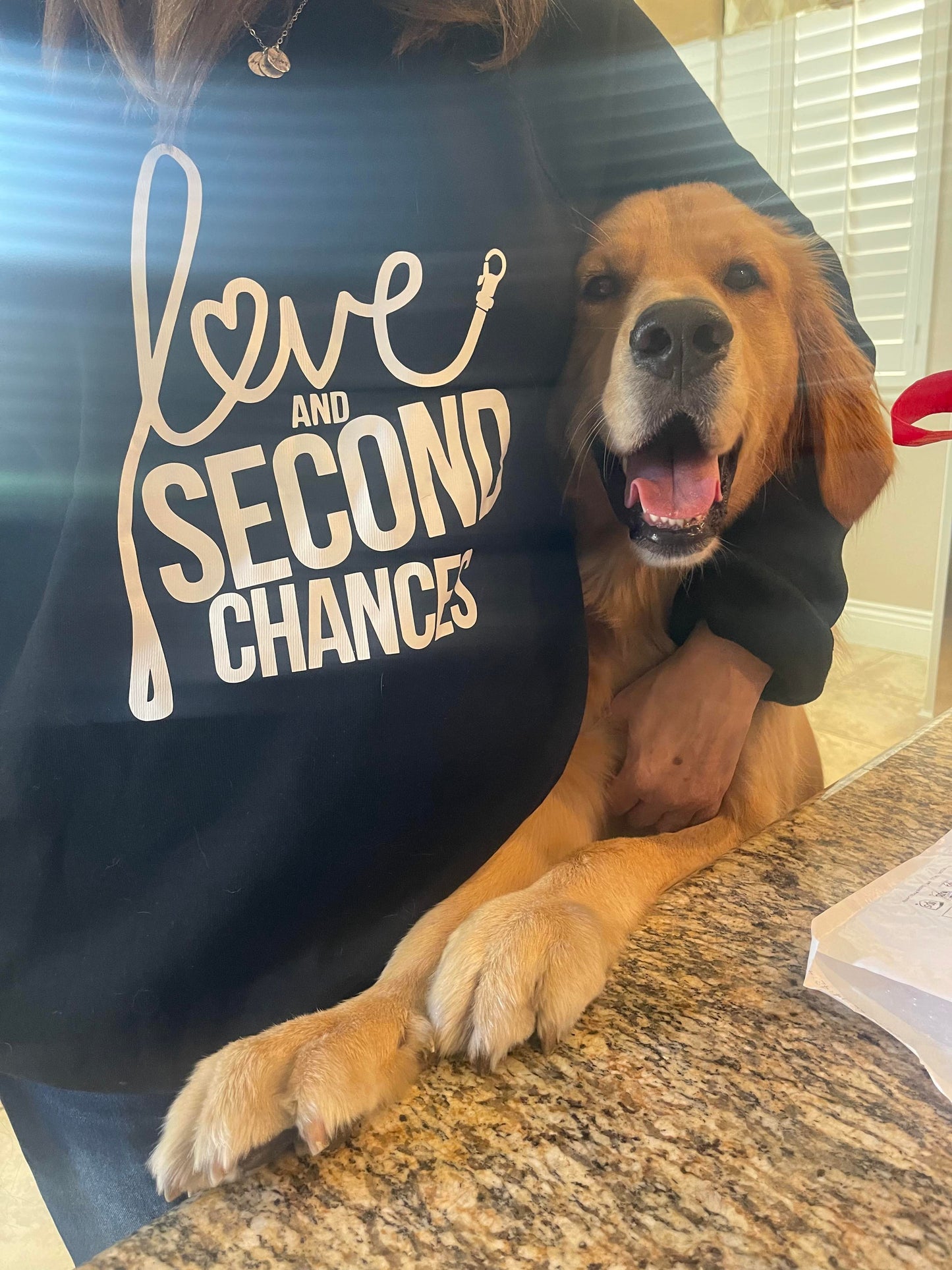 NEW Love & Second Chances Fleece Sweatshirt - Ruff Life Rescue Wear