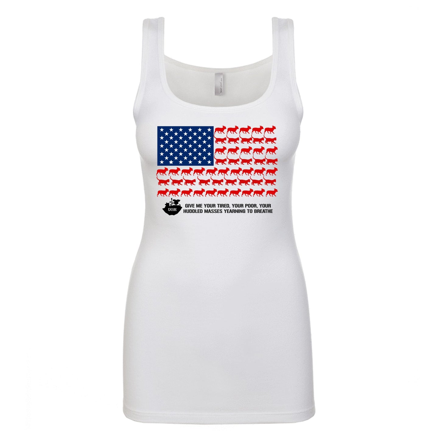 Patriotic Umbrella Jersey Tank - Ruff Life Rescue Wear