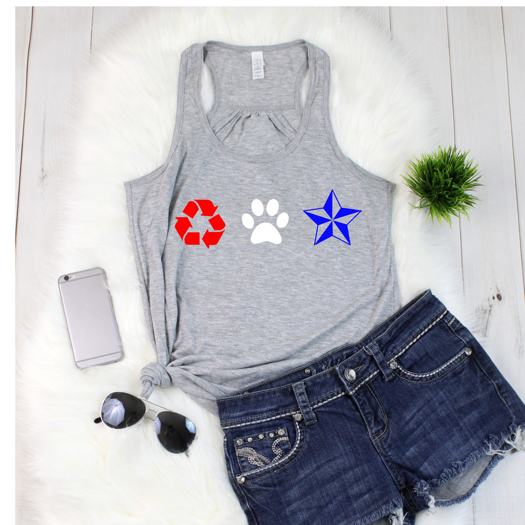 RPNC 4th of July Flowy Tank - Ruff Life Rescue Wear