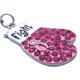 Breast Cancer Awareness Pink Ribbon Boxing Glove Keychain Key Ring Charm - Ruff Life Rescue Wear
