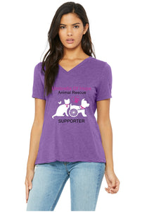 Umbrella of Hope Relaxed Fit V-Neck - Ruff Life Rescue Wear