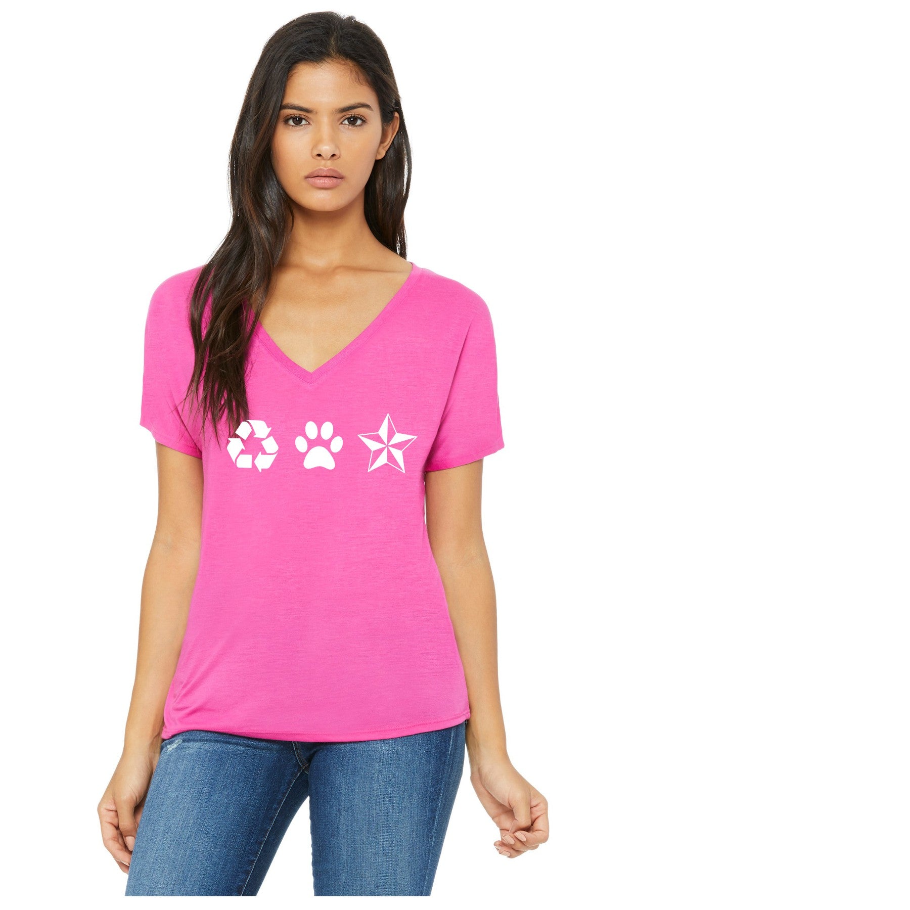RPNC Slouchy V-Neck - Ruff Life Rescue Wear