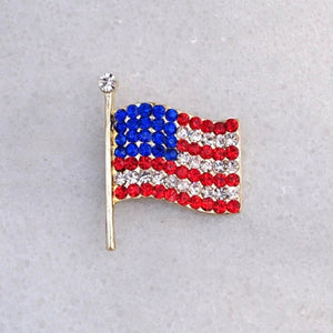 Red White and Blue Brooch Pins - Ruff Life Rescue Wear