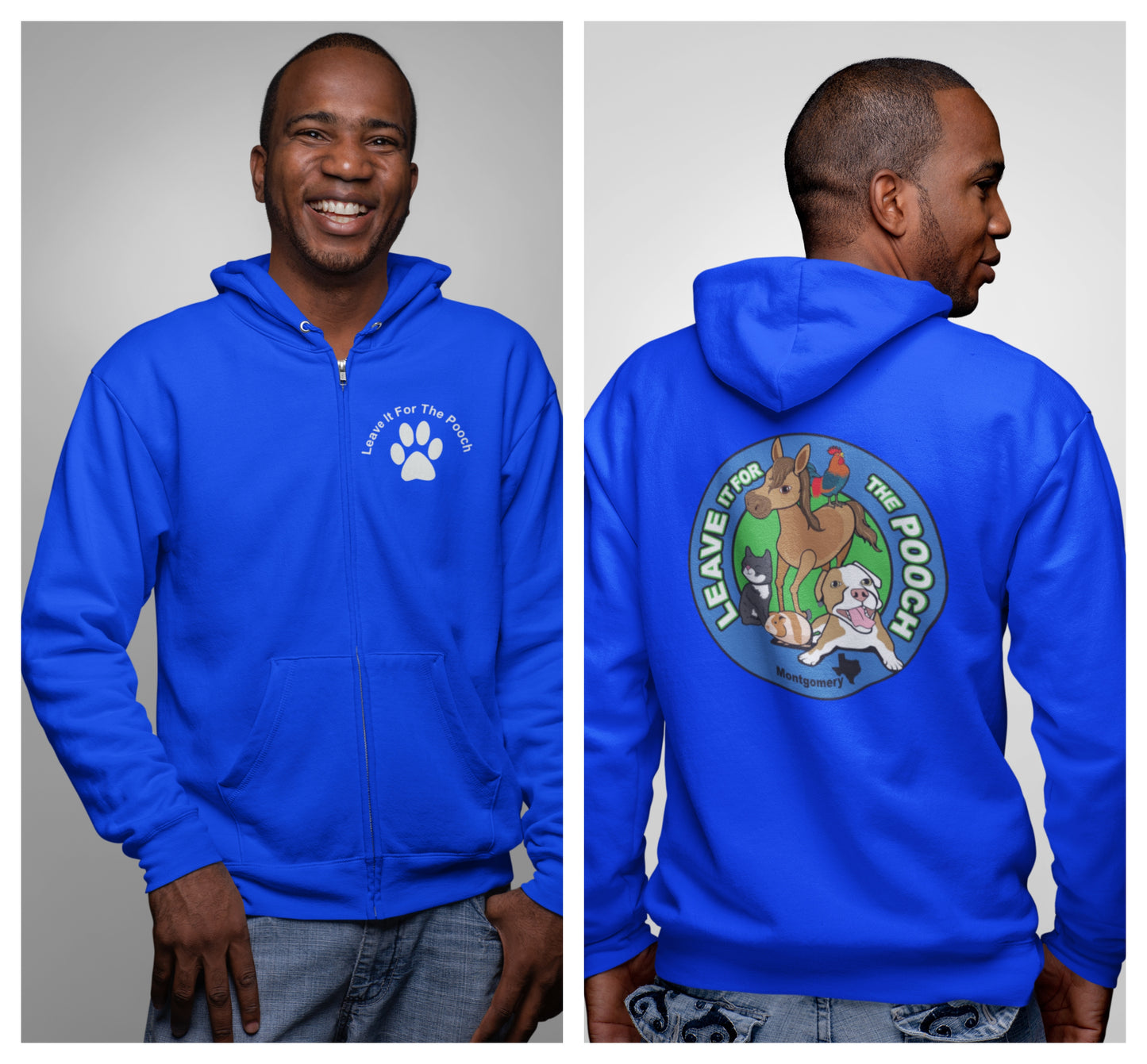 New Leave It Zip Up (Available in several colors) - Ruff Life Rescue Wear