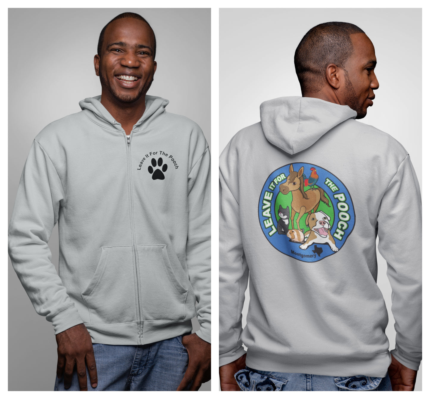 New Leave It Zip Up (Available in several colors) - Ruff Life Rescue Wear