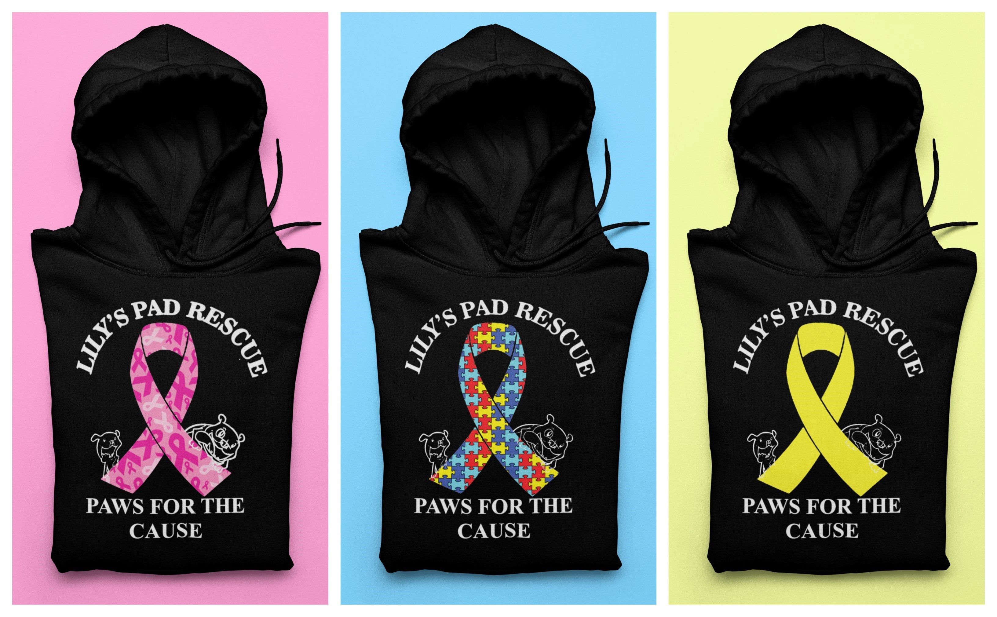 Lily's Pad Rescue Awareness Pullover Hoodie