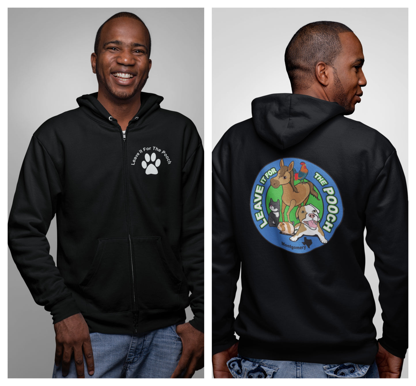 New Leave It Zip Up (Available in several colors) - Ruff Life Rescue Wear