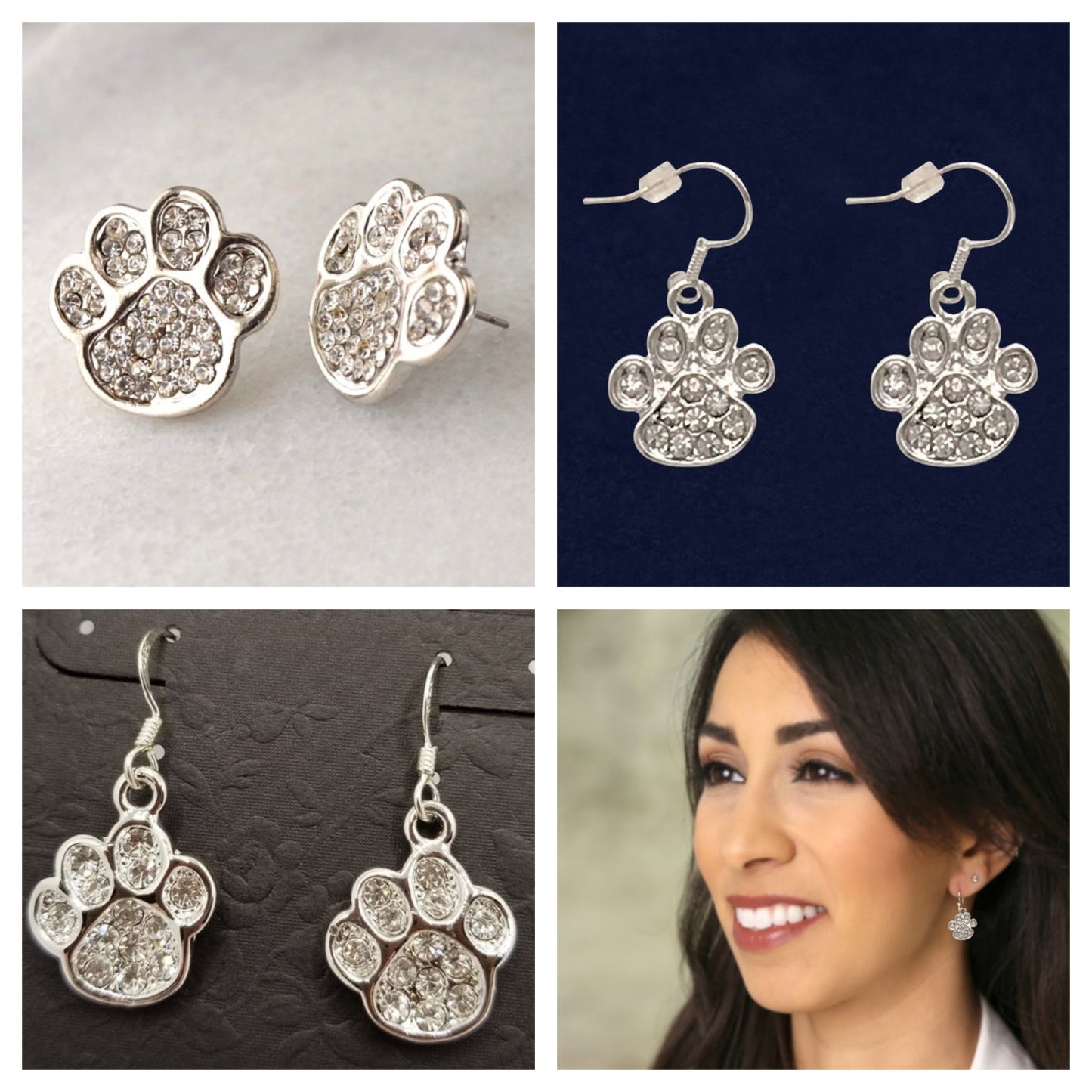 Paw Print Earrings - Ruff Life Rescue Wear