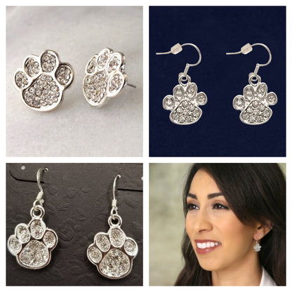 Paw Print Earrings - Ruff Life Rescue Wear