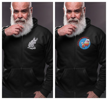 NEW Lily's Pad Zip Up Hoodie - Ruff Life Rescue Wear