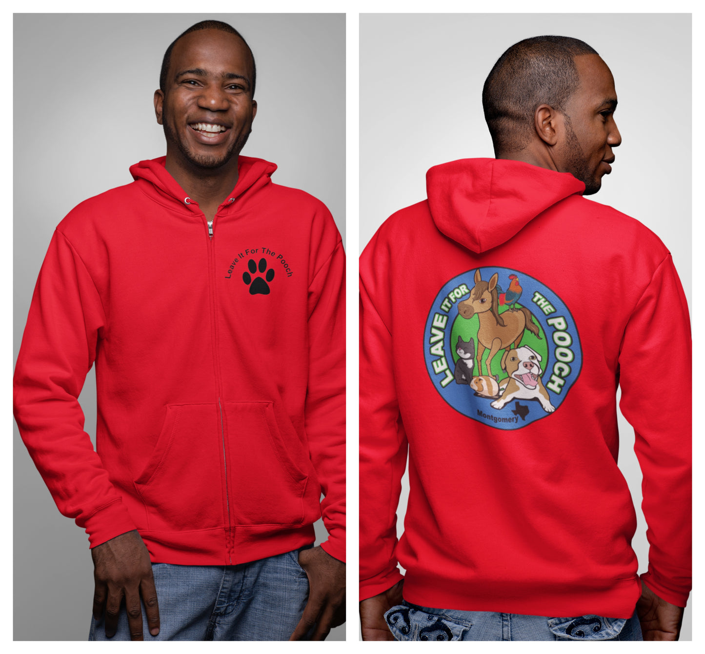 New Leave It Zip Up (Available in several colors) - Ruff Life Rescue Wear