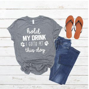 Hold My Drink Unisex Tee - Ruff Life Rescue Wear