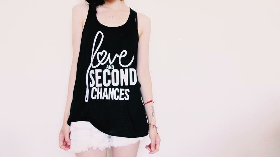 Love and Second Chances Women's Racerback Tank - Ruff Life Rescue Wear