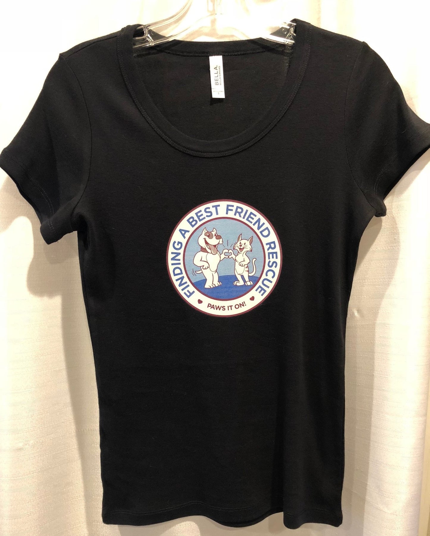 Finding A Best Friend Rescue Slim Fit Tee - Ruff Life Rescue Wear