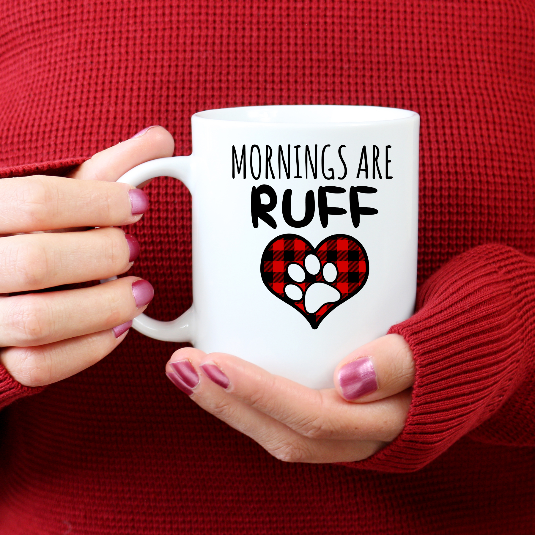 Mornings are Ruff Coffee Mug - Ruff Life Rescue Wear