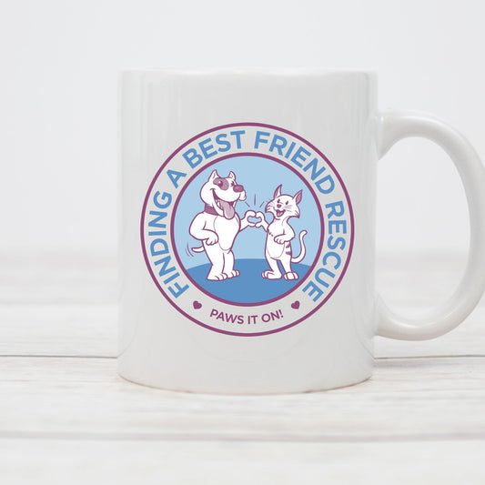 Finding a Best Friend Coffee Mug - Ruff Life Rescue Wear