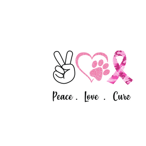 Peace Love Cure Flowy Racerback Tank - Ruff Life Rescue Wear