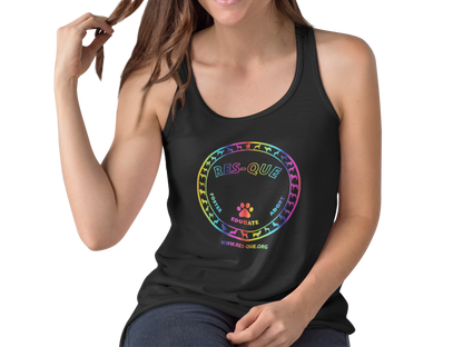 Pride Res-Que Flowy Racerback Tank - Ruff Life Rescue Wear