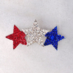Red White and Blue Brooch Pins - Ruff Life Rescue Wear