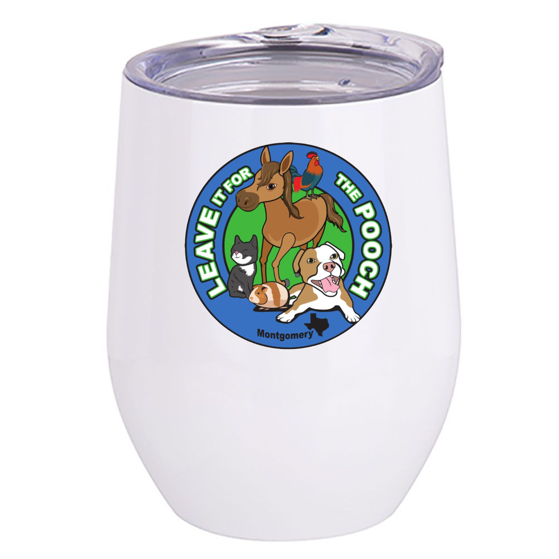 Leave It For The Pooch Wine Tumbler - Ruff Life Rescue Wear