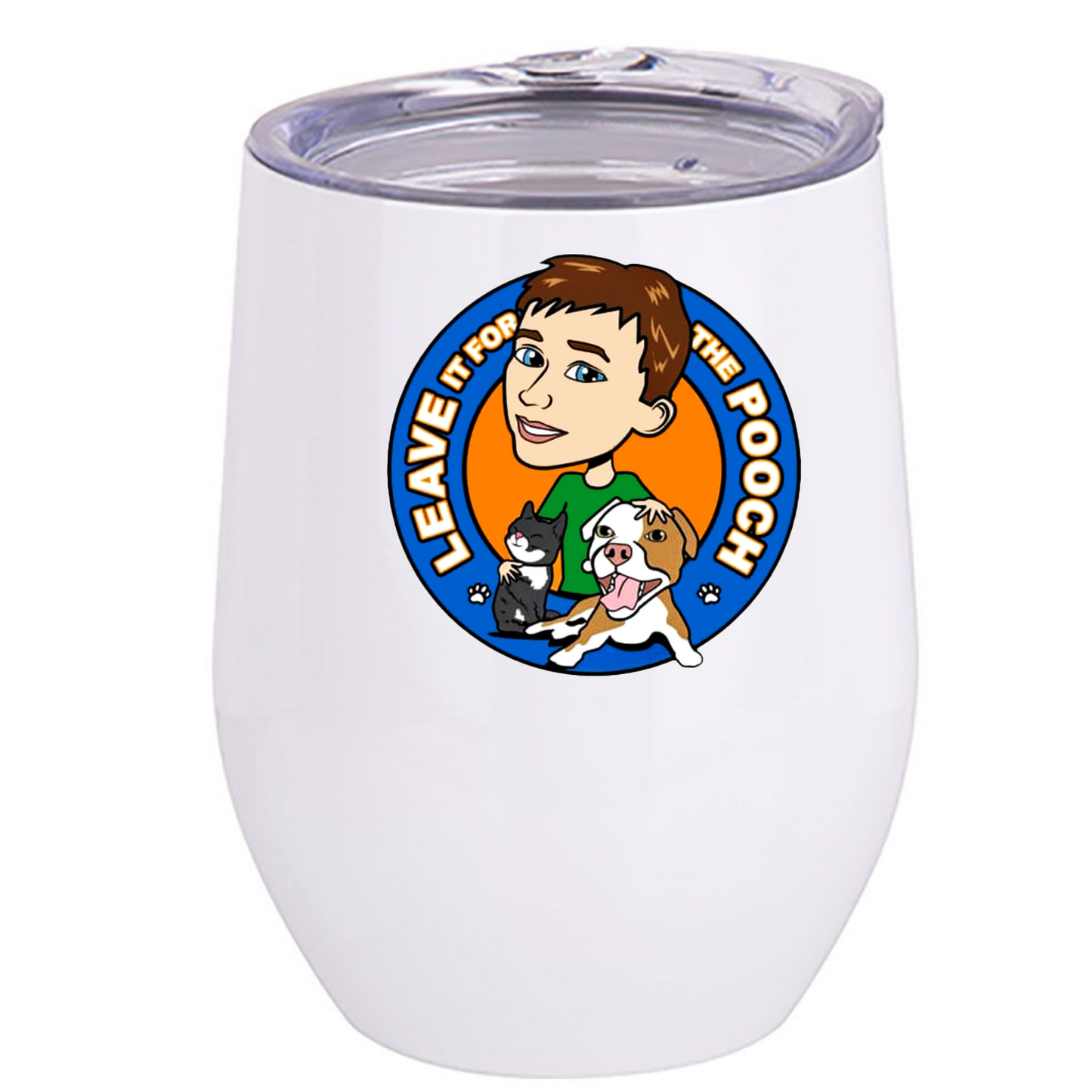 Leave It For The Pooch Wine Tumbler - Ruff Life Rescue Wear