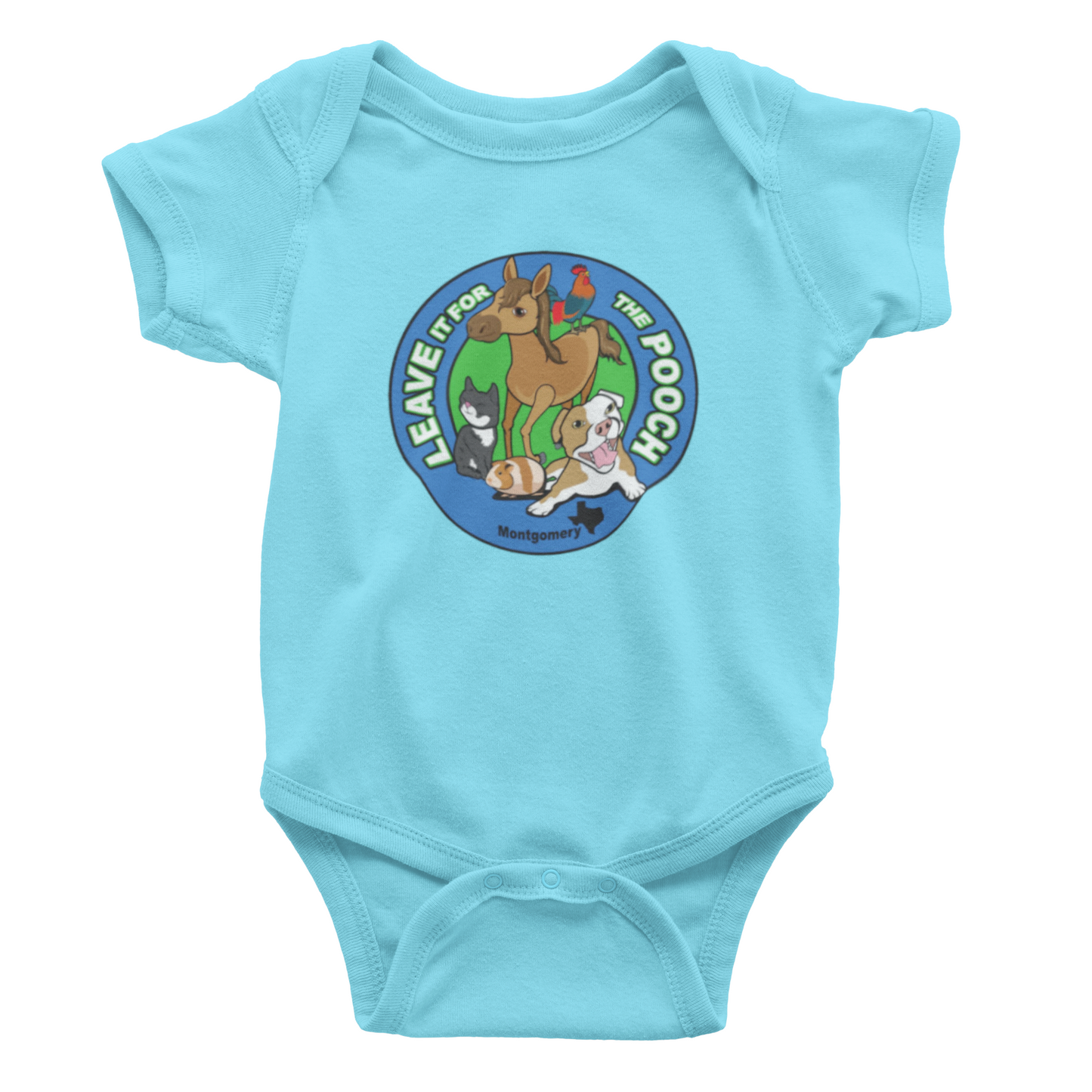 New Logo Leave It For The Pooch Onsie - Ruff Life Rescue Wear