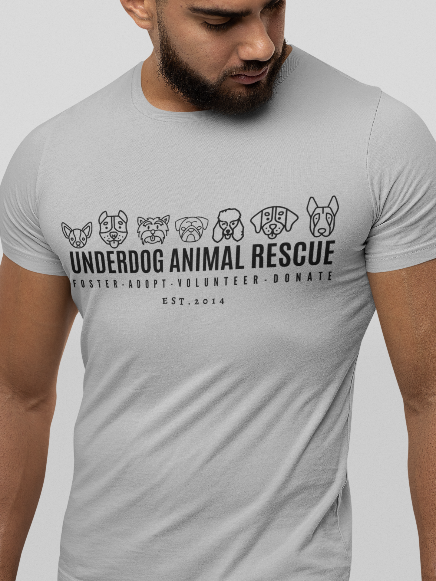 Underdog Adopt Unisex Tees - Ruff Life Rescue Wear