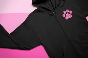 UOH Breast Cancer Awareness Zip Up Hoodie