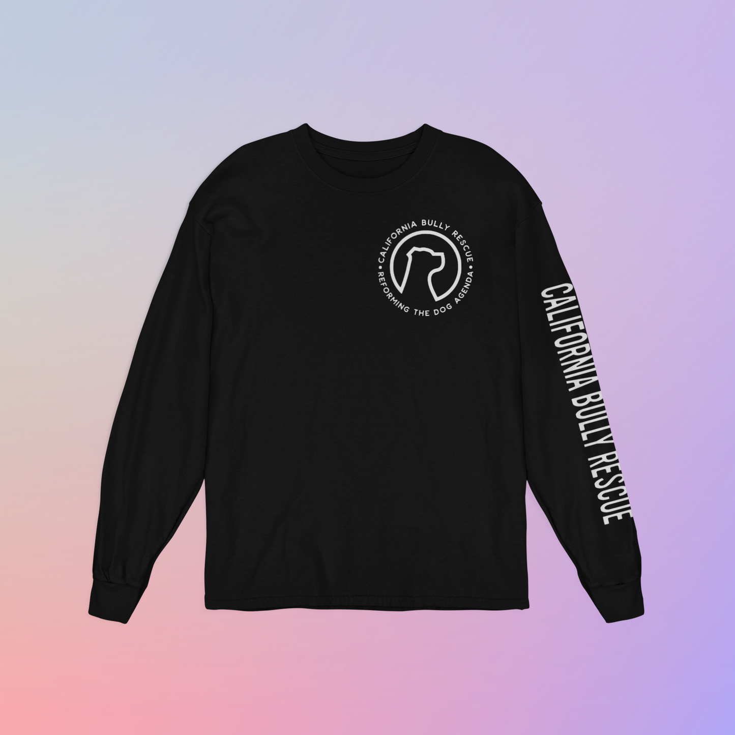 California Bully Rescue Unisex Long Sleeve Tee (available in several colors) - Ruff Life Rescue Wear