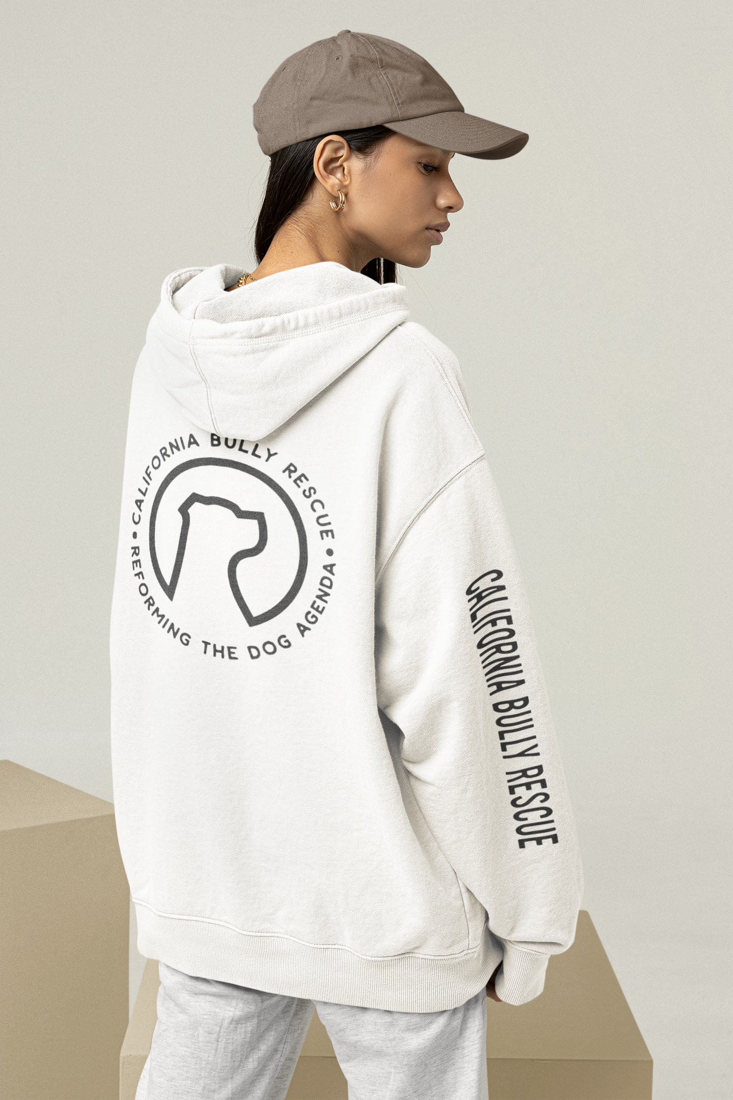 California Bully Rescue Pull Over Hoodie (available in several colors) - Ruff Life Rescue Wear